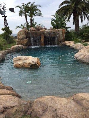 Grotto and lagoon