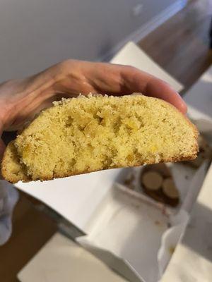 Hot Honey Cornbread Cookie, kinda dry