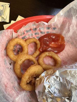 My 5 tiny onion rings