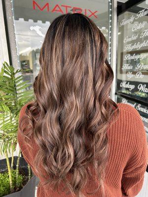 Beautiful dimensional balayage