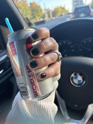 The free Diet Coke ft my pinky I bit down to the bed rip