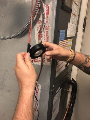 Taping exposed electrical from someone else's poor quality work