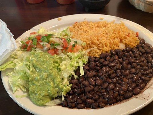 Black beans instead of refried beans.