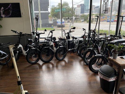 E-Bikes for rent!