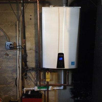 Installation of a Navien NPE-240 tankless water heater