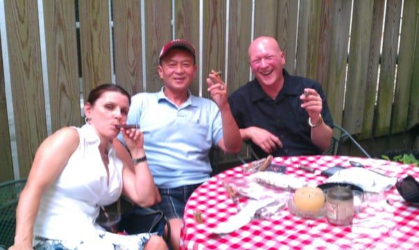 Cigar Event in our courtyard.