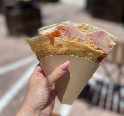 Ham + Cheese Crepe