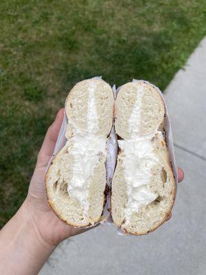 10. Bagel with Cream Cheese