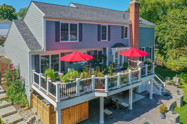 Full siding, decking, windows, roofing, and door replacement in Gaithersburg, Md