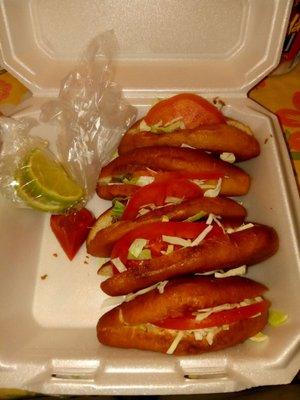 Mexican lonches de bistek. Estilo las Flores.