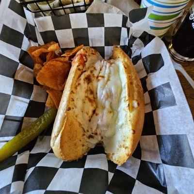 Meatball Grinder w/ Miss Vicki's BBQ chips