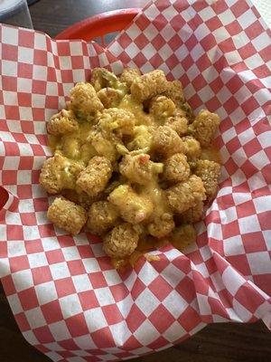 Pimento Cheese Tots, so good!!