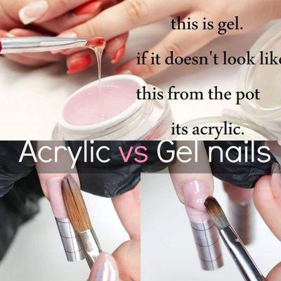 Do you know the difference between gel nail enhancements and acrylic nail enhancements?