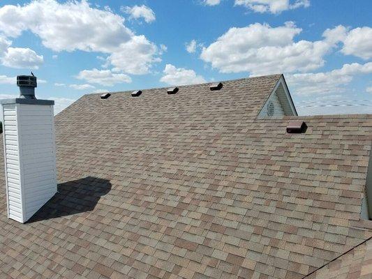 Roof Replacement  with ventilation  vents