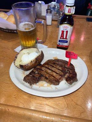 12 oz ribeye.