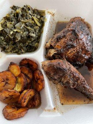 Jerk Dark Chicken Plate -- $12