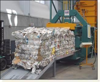 Baler at the Puente Hills Materials Recovery Facility