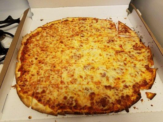 18" half cheese, half pepperoni