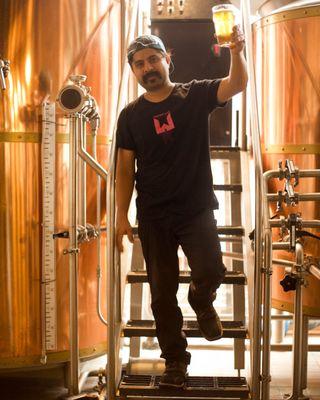 Our amazing head brewer, Nacho