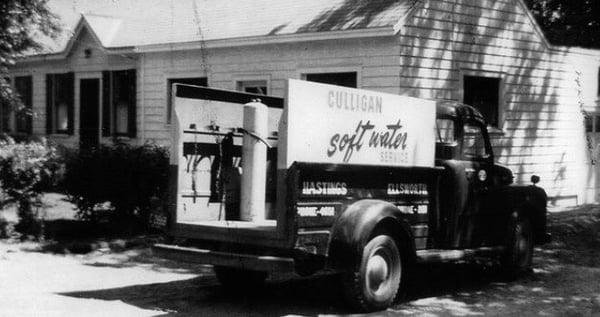 The original Culligan truck of W. Sterling & Jo Tangley circa 1949.