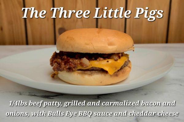 The Three Little Pigs burger