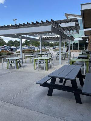 Outdoor seating area