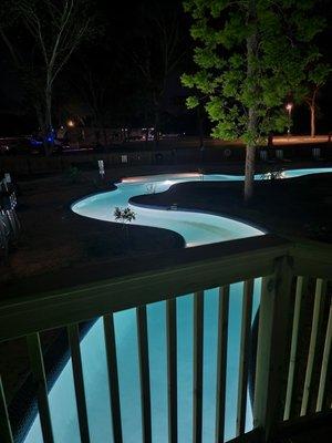 Lazy River at night @St Ives RV Resort