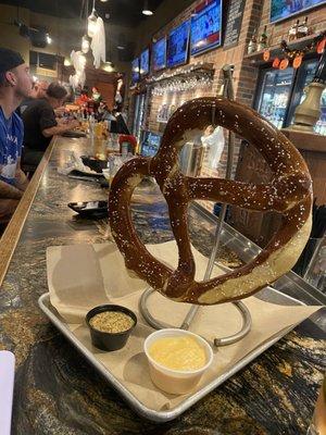 Pretzel with wonderful Beer cheese