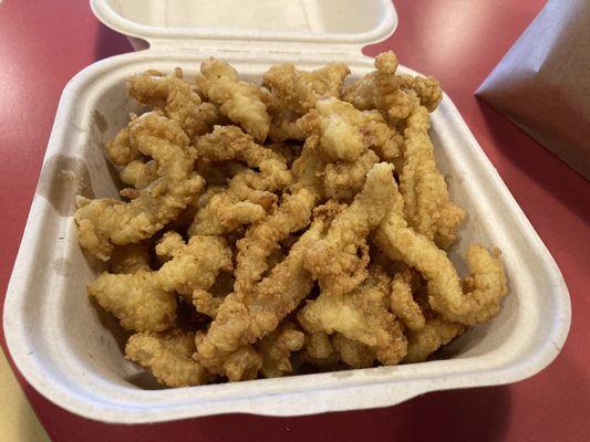 Regular sized order of clam strips.