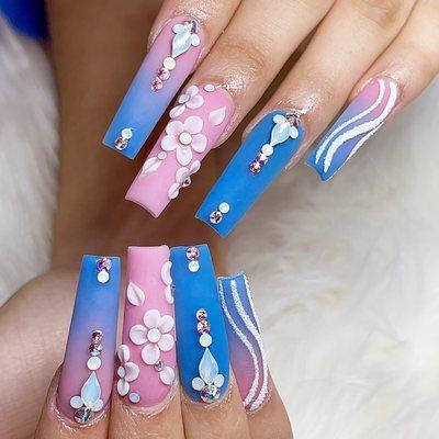 We are the only place in the area where you can just walk in and have a nice nail set!!!