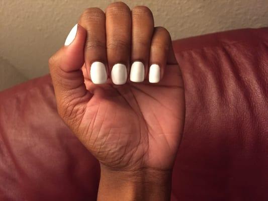 White Shellac Gel mani ($27)