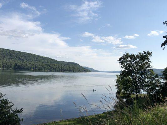 Pretty view of the lake.