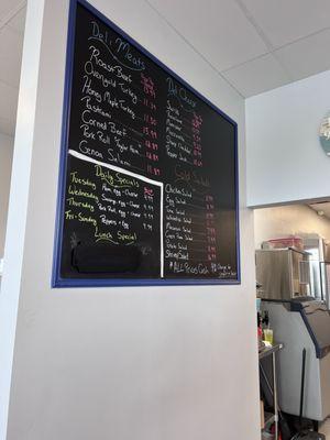 Deli menu