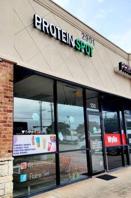 Storefront faces the road, located across the street from Balance Pan-Asian