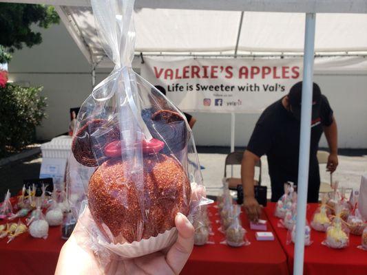 Chamoy apple with Mickey ears