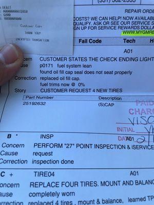 States that they performed an inspection in which they failed to test battery this day.