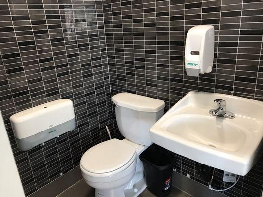 Clean restroom. Means a lot to Our Client's