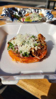 Beef Birria Sopes