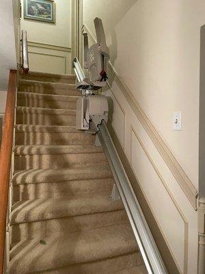 Bruno Elan stair lift in Phoenixville, PA by Lifeway Mobility