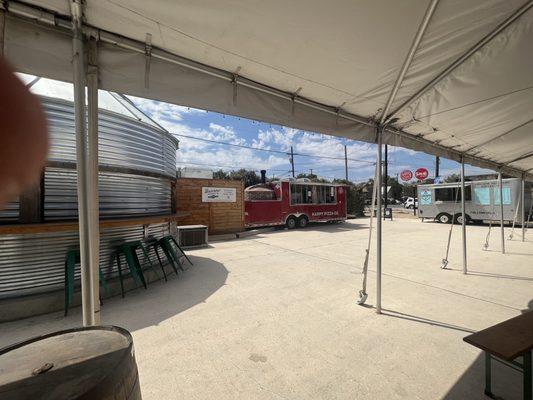 It's a food truck in truck yard