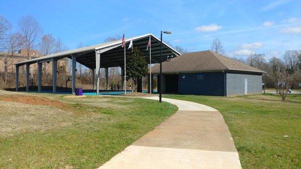 Camp Greene Park covered basketball court