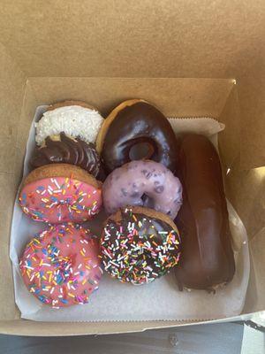 Variety of donuts