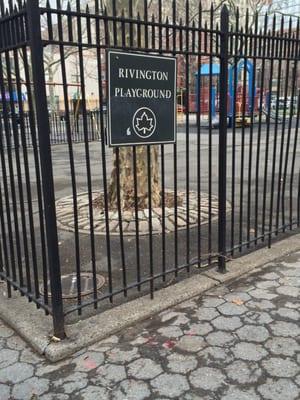 Neighborhood playground right near Houston Street.