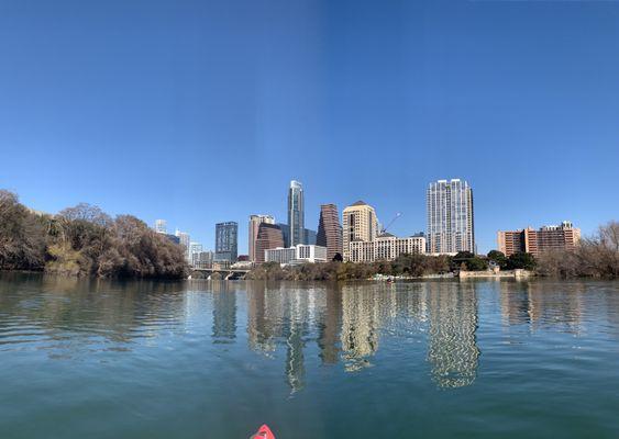 Skyline view of downtown Austin