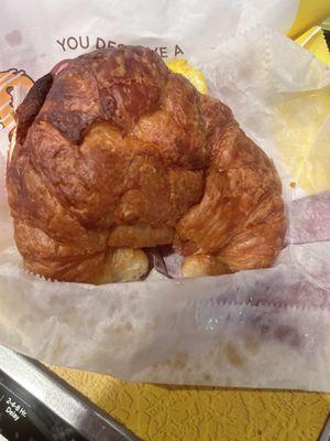 Bacon, egg, cheese croissant