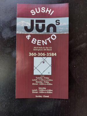 Sushi Jun contact info