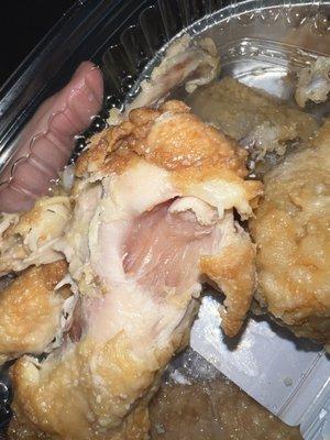 Raw chicken