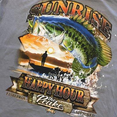 Another great shirt for ThePeake.com this one is for the Bass Fisherman or Lady :)