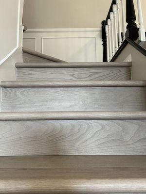 Up close look at stair treads.