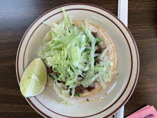 Carne asada taco